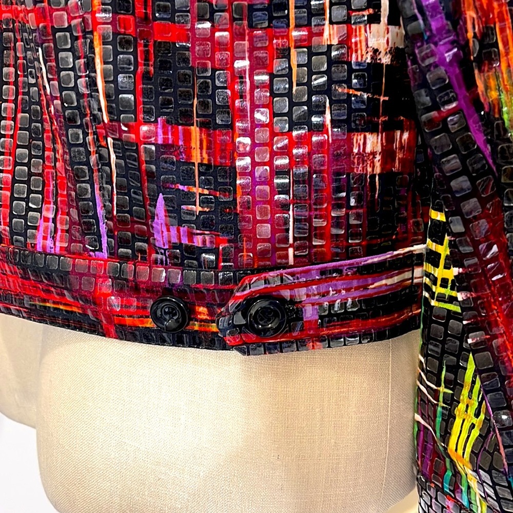 Perceptions Shimmering Size 10 Jacket Euc Multico… - image 5